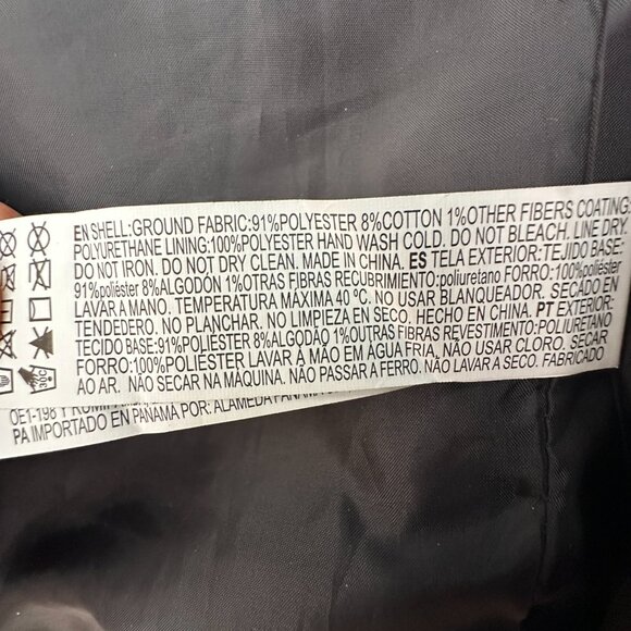 FOREVER 21 KIDS MOTO JACKET BLACK FAUX LEATHER FULL ZIP POCKETS SIZE 11/12 - Picture 12 of 12